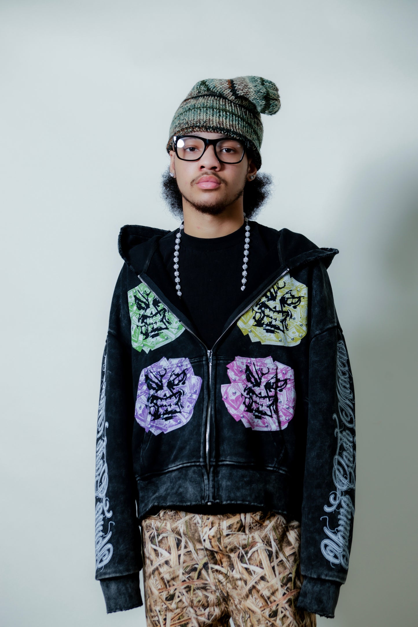 Angry Money Zip-Up Hoodie