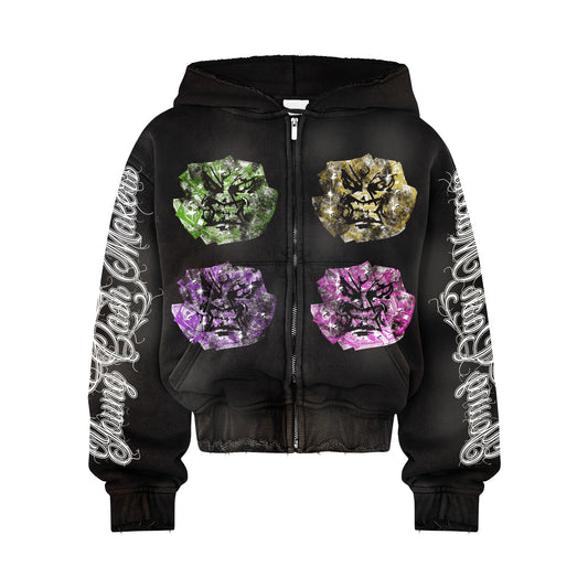 Angry Money Zip-Up Hoodie