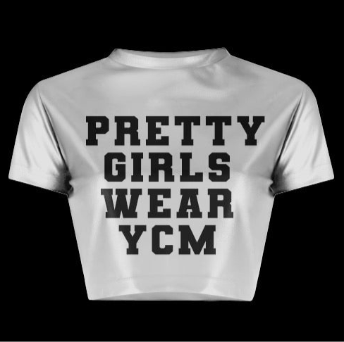 PRETTY GIRLS WEAR YCM CROP TOP